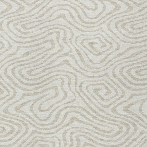 Homeroots 3' Artichoke Green Abstract Washable Area Rug For Indoor And Outdoor Spaces - Durable And Stylish 5' X 8' Polyester 598975