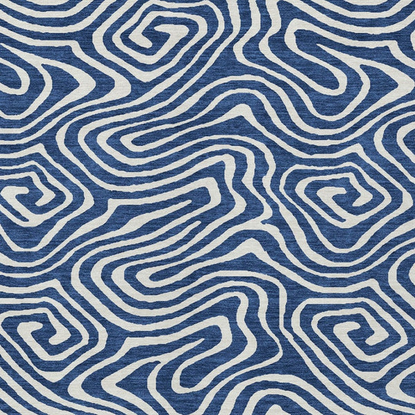 Homeroots 3' Artichoke Green Abstract Washable Area Rug For Indoor And Outdoor Spaces - Durable And Stylish 8' X 10' Polyester 598983