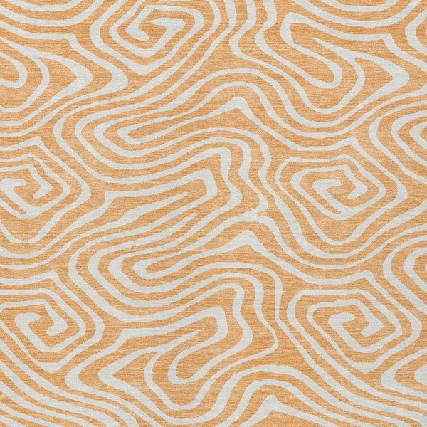 Homeroots 3' Artichoke Green Abstract Washable Area Rug For Indoor And Outdoor Spaces - Durable And Stylish 8' X 10' Polyester 598995