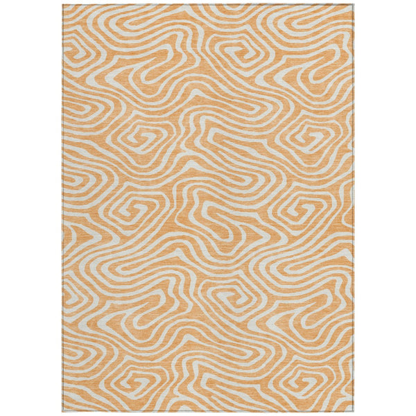 Homeroots 3' Artichoke Green Abstract Washable Area Rug For Indoor And Outdoor Spaces - Durable And Stylish 10' X 14' Polyester 598997