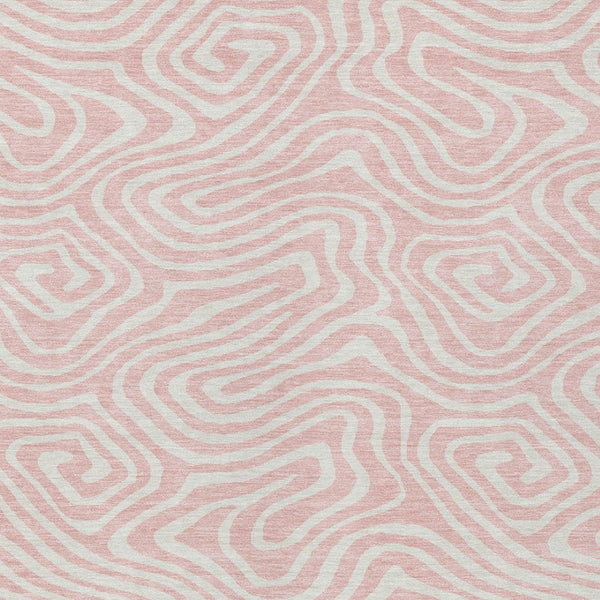 Homeroots 3' Artichoke Green Abstract Washable Area Rug For Indoor And Outdoor Spaces - Durable And Stylish 5' X 8' Polyester 598999