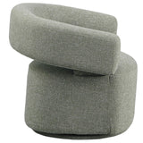 Niya Green Linen Textured Fabric Swivel Accent Chair 598Green Meridian Furniture