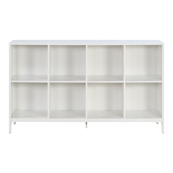 OSP Home Furnishings Ace 8 Cube Bookcase/Storage  White