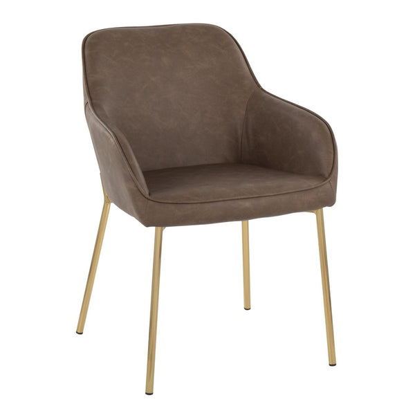 English Elm Contemporary Bucket Chair Set of 2 Cream Velvet Upholstered with Slim Black Metal Legs B202S01326