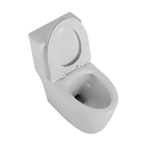 English Elm 1.1/1.6 Gpf Skirted One-piece Elongated Ceramic Toilet with Soft Close Seat Watersense B2724P246932