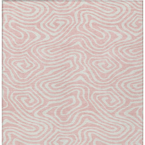 Homeroots 3' Artichoke Green Abstract Washable Area Rug For Indoor And Outdoor Spaces - Durable And Stylish 8' X 10' Polyester 599001