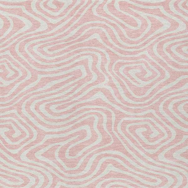 Homeroots 3' Artichoke Green Abstract Washable Area Rug For Indoor And Outdoor Spaces - Durable And Stylish 8' X 10' Polyester 599001