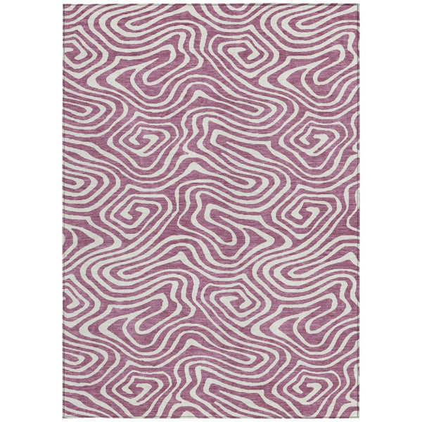 Homeroots 3' Artichoke Green Abstract Washable Area Rug For Indoor And Outdoor Spaces - Durable And Stylish 3' X 5' Polyester 599004