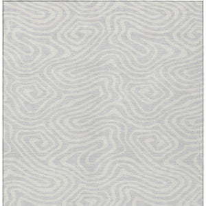 Homeroots 3' Artichoke Green Abstract Washable Area Rug For Indoor And Outdoor Spaces - Durable And Stylish 9' X 12' Polyester 599014