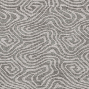 Homeroots 3' Artichoke Green Abstract Washable Area Rug For Indoor And Outdoor Spaces - Durable And Stylish 8' X 10' Polyester 599025