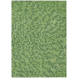 HomeRoots 5' Vibrant Polka Dot Indoor Outdoor Area Rug - Stain Resistant, Machine Washable, Durable & Cheerful Design 5' X 8' 599035