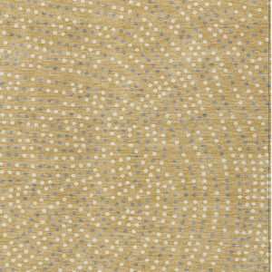 Homeroots 3' Stylish Brown Gold And Ivory Polka Dot Washable Area Rug For Indoor And Outdoor Spaces 8' X 10' Polyester 599043