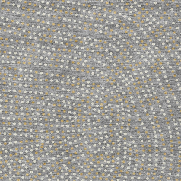 Homeroots 3' Stylish Brown Gold And Ivory Polka Dot Washable Area Rug For Indoor And Outdoor Spaces 3' X 5' Polyester 599046