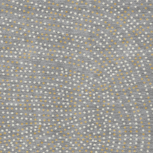 Homeroots 3' Stylish Brown Gold And Ivory Polka Dot Washable Area Rug For Indoor And Outdoor Spaces 5' X 8' Polyester 599047