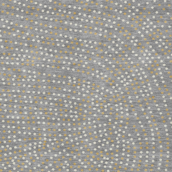 Homeroots 3' Stylish Brown Gold And Ivory Polka Dot Washable Area Rug For Indoor And Outdoor Spaces 5' X 8' Polyester 599047
