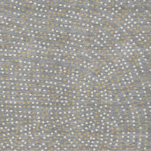 Homeroots 3' Stylish Brown Gold And Ivory Polka Dot Washable Area Rug For Indoor And Outdoor Spaces 9' X 12' Polyester 599050