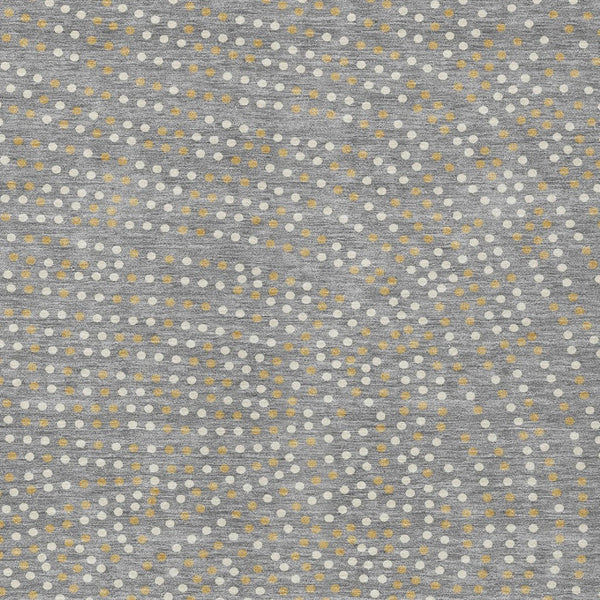 Homeroots 3' Stylish Brown Gold And Ivory Polka Dot Washable Area Rug For Indoor And Outdoor Spaces 9' X 12' Polyester 599050