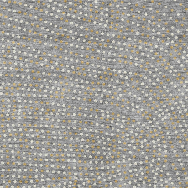 Homeroots 3' Stylish Brown Gold And Ivory Polka Dot Washable Area Rug For Indoor And Outdoor Spaces 10' X 14' Polyester 599051
