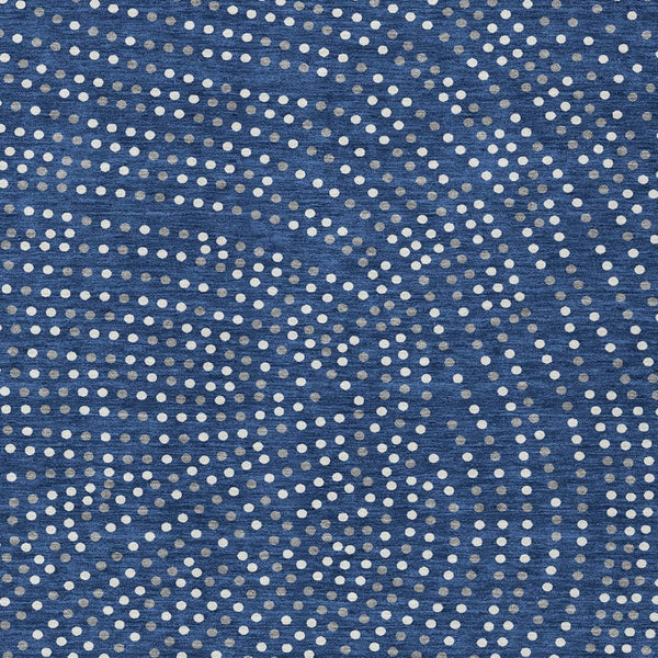 Homeroots 3' Stylish Brown Gold And Ivory Polka Dot Washable Area Rug For Indoor And Outdoor Spaces 3' X 5' Polyester 599058