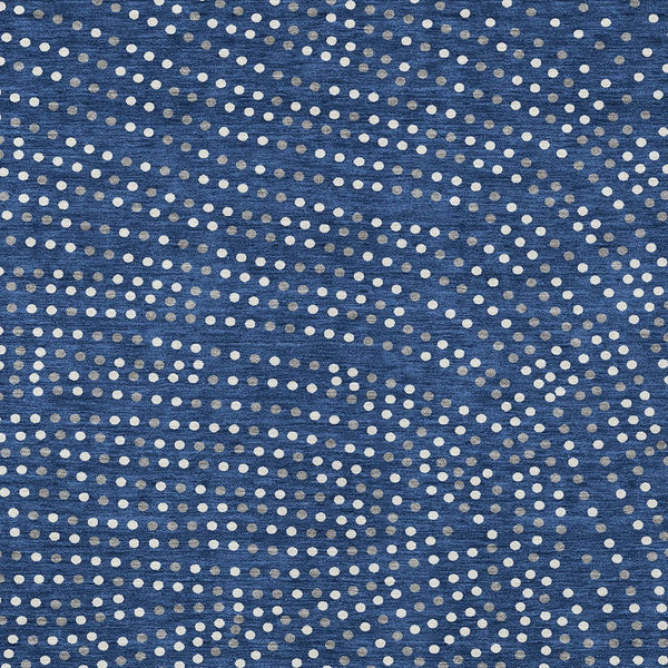 Homeroots 3' Stylish Brown Gold And Ivory Polka Dot Washable Area Rug For Indoor And Outdoor Spaces 5' X 8' Polyester 599059