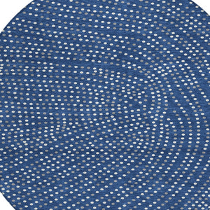 Homeroots 3' Stylish Brown Gold And Ivory Polka Dot Washable Area Rug For Indoor And Outdoor Spaces 8' Round Polyester 599060