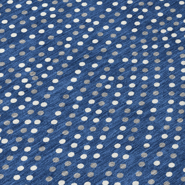 Homeroots 3' Stylish Brown Gold And Ivory Polka Dot Washable Area Rug For Indoor And Outdoor Spaces 8' Round Polyester 599060