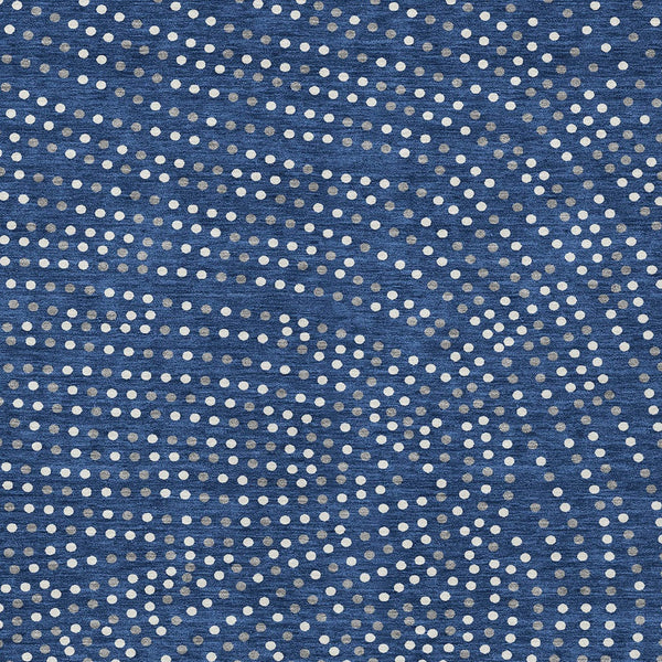 Homeroots 3' Stylish Brown Gold And Ivory Polka Dot Washable Area Rug For Indoor And Outdoor Spaces 10' X 14' Polyester 599063