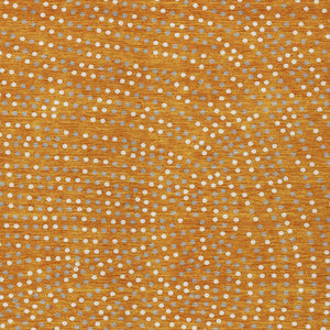 Homeroots 3' Stylish Brown Gold And Ivory Polka Dot Washable Area Rug For Indoor And Outdoor Spaces 9' X 12' Polyester 599068