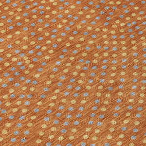 Homeroots 3' Stylish Brown Gold And Ivory Polka Dot Washable Area Rug For Indoor And Outdoor Spaces 3' X 5' Polyester 599070
