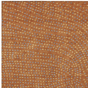 Homeroots 3' Stylish Brown Gold And Ivory Polka Dot Washable Area Rug For Indoor And Outdoor Spaces 10' X 14' Polyester 599075