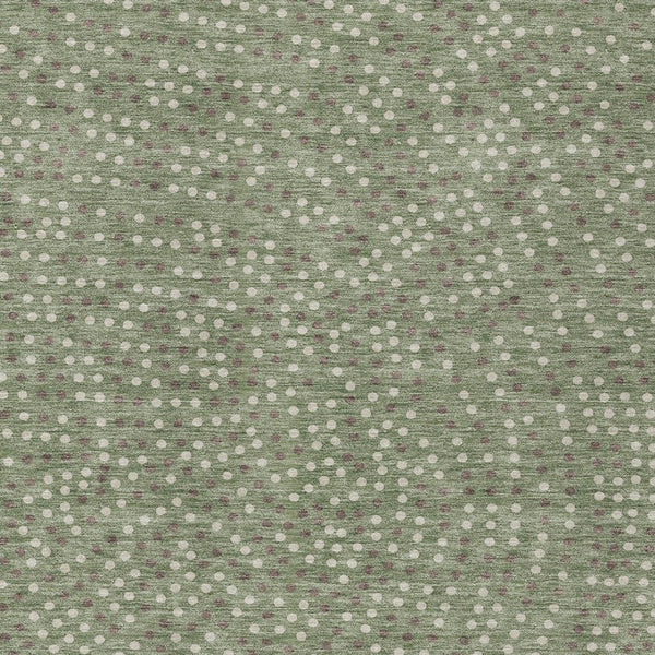 Homeroots 3' Stylish Brown Gold And Ivory Polka Dot Washable Area Rug For Indoor And Outdoor Spaces 3' X 5' Polyester 599076