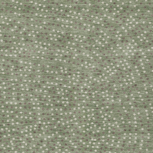 Homeroots 3' Stylish Brown Gold And Ivory Polka Dot Washable Area Rug For Indoor And Outdoor Spaces 5' X 8' Polyester 599077