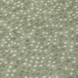 Homeroots 3' Stylish Brown Gold And Ivory Polka Dot Washable Area Rug For Indoor And Outdoor Spaces 8' Round Polyester 599078