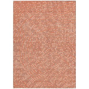 Homeroots 3' Stylish Brown Gold And Ivory Polka Dot Washable Area Rug For Indoor And Outdoor Spaces 3' X 5' Polyester 599082