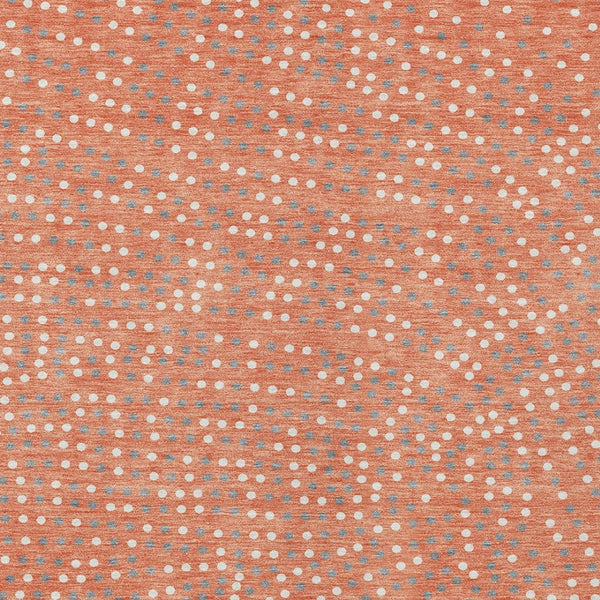 Homeroots 3' Stylish Brown Gold And Ivory Polka Dot Washable Area Rug For Indoor And Outdoor Spaces 9' X 12' Polyester 599086