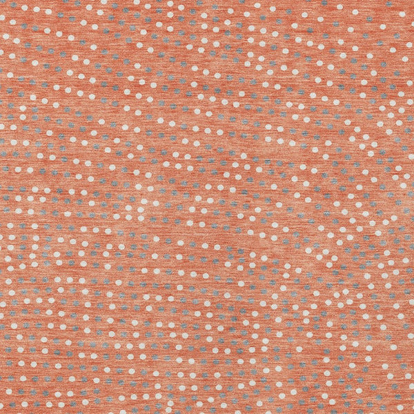 Homeroots 3' Stylish Brown Gold And Ivory Polka Dot Washable Area Rug For Indoor And Outdoor Spaces 10' X 14' Polyester 599087