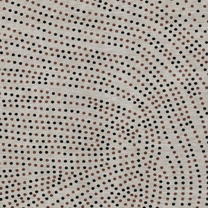 Homeroots 3' Stylish Brown Gold And Ivory Polka Dot Washable Area Rug For Indoor And Outdoor Spaces 5' X 8' Polyester 599095