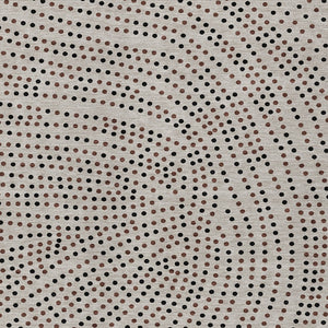 Homeroots 3' Stylish Brown Gold And Ivory Polka Dot Washable Area Rug For Indoor And Outdoor Spaces 10' X 14' Polyester 599099