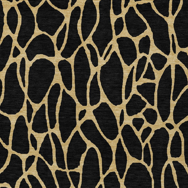 Homeroots 3' Beige And Blue Geometric Indoor Outdoor Area Rug – Durable, Washable, Stylish For Any Space 5' X 8' Polyester 599179