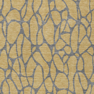 Homeroots 3' Beige And Blue Geometric Indoor Outdoor Area Rug – Durable, Washable, Stylish For Any Space 8' X 10' Polyester 599193