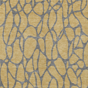 Homeroots 3' Beige And Blue Geometric Indoor Outdoor Area Rug – Durable, Washable, Stylish For Any Space 10' X 14' Polyester 599195