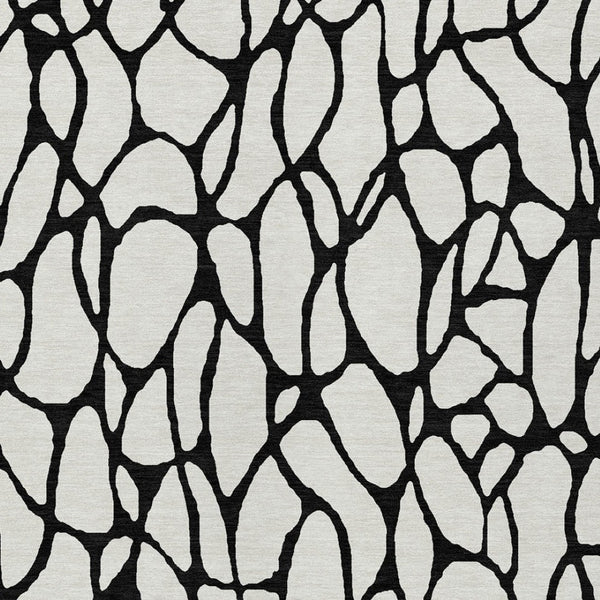 Homeroots 3' Beige And Blue Geometric Indoor Outdoor Area Rug – Durable, Washable, Stylish For Any Space 3' X 5' Polyester 599202