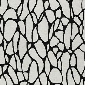 Homeroots 3' Beige And Blue Geometric Indoor Outdoor Area Rug – Durable, Washable, Stylish For Any Space 5' X 8' Polyester 599203