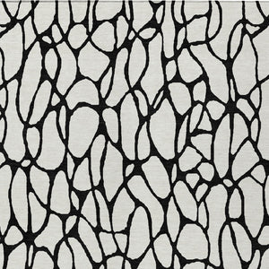 Homeroots 3' Beige And Blue Geometric Indoor Outdoor Area Rug – Durable, Washable, Stylish For Any Space 8' X 10' Polyester 599205