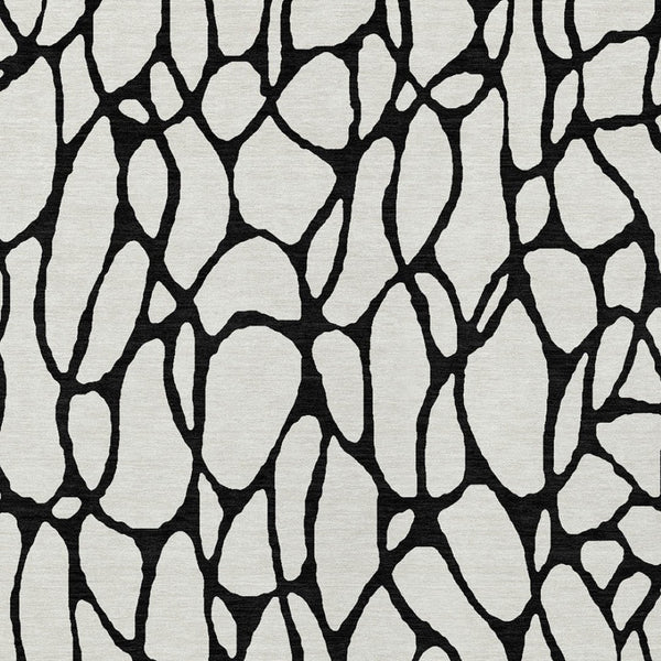 Homeroots 3' Beige And Blue Geometric Indoor Outdoor Area Rug – Durable, Washable, Stylish For Any Space 8' X 10' Polyester 599205