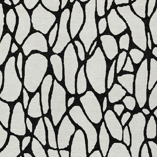 Homeroots 3' Beige And Blue Geometric Indoor Outdoor Area Rug – Durable, Washable, Stylish For Any Space 10' X 14' Polyester 599207