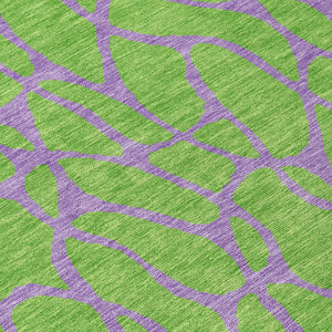 Homeroots 3' Beige And Blue Geometric Indoor Outdoor Area Rug – Durable, Washable, Stylish For Any Space 8' Round Polyester 599210