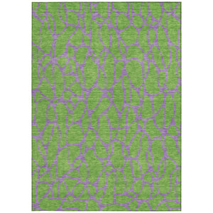 Homeroots 3' Beige And Blue Geometric Indoor Outdoor Area Rug – Durable, Washable, Stylish For Any Space 9' X 12' Polyester 599212