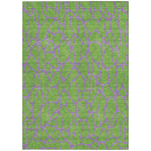 Homeroots 3' Beige And Blue Geometric Indoor Outdoor Area Rug – Durable, Washable, Stylish For Any Space 9' X 12' Polyester 599212