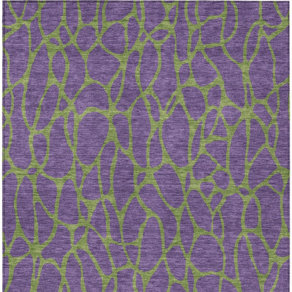 Homeroots 3' Beige And Blue Geometric Indoor Outdoor Area Rug – Durable, Washable, Stylish For Any Space 3' X 5' Polyester 599232